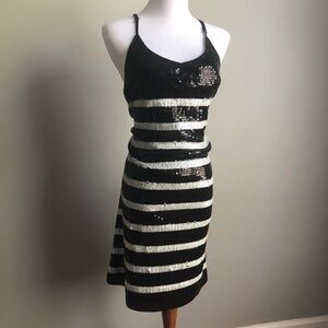 Black & White sequins dress